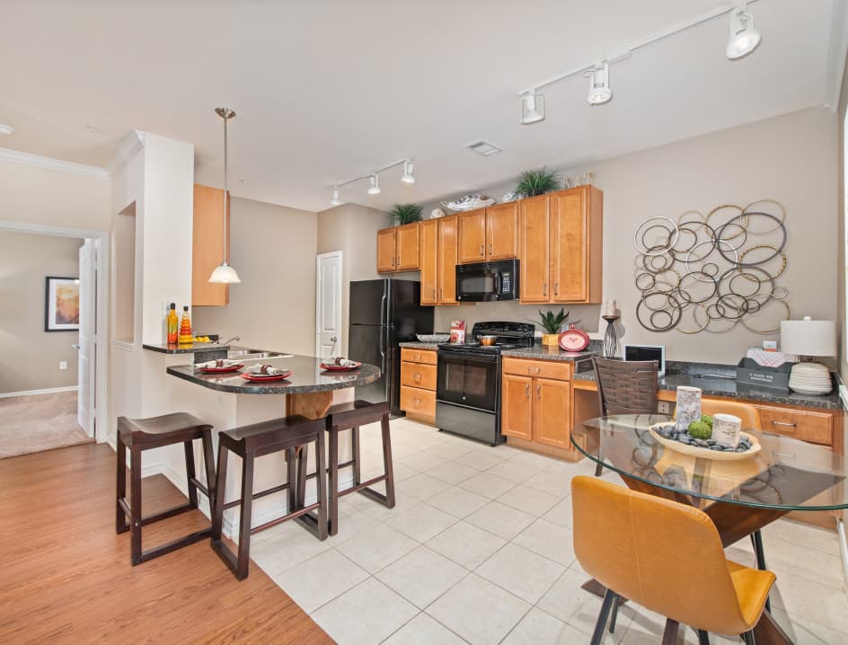Dining and Kitchen at MAA Onion Creek luxury apartment homes in Austin, TX