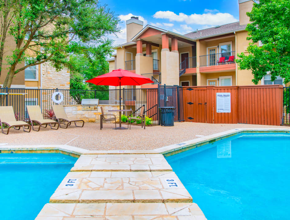 Pool at MAA Sierra Vista luxury apartment homes in Austin, TX