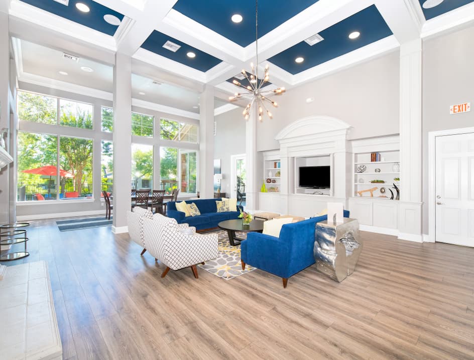 Clubhouse at Los Rios luxury apartment homes in Plano, TX