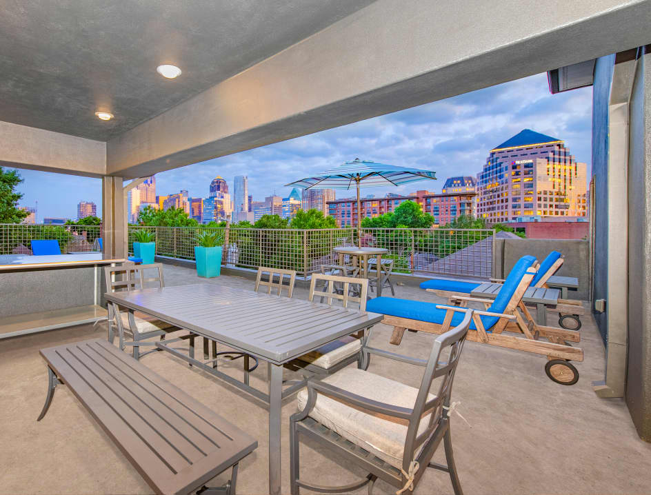 Sky Lounge at MAA Abbey luxury apartment homes in Dallas, TX