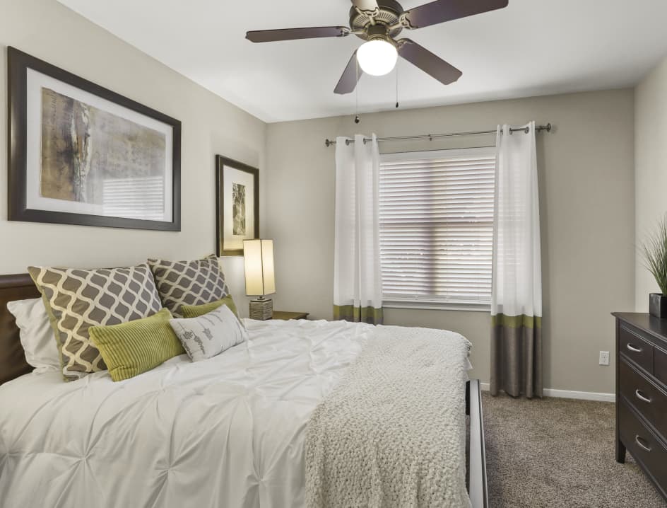 Bedroom at MAA Fairview luxury apartment homes in Dallas, TX