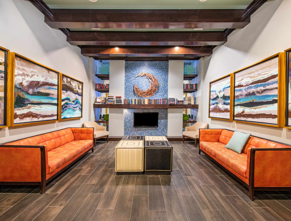 Clubhouse at MAA Frisco Bridges luxury apartment homes in Dallas, TX