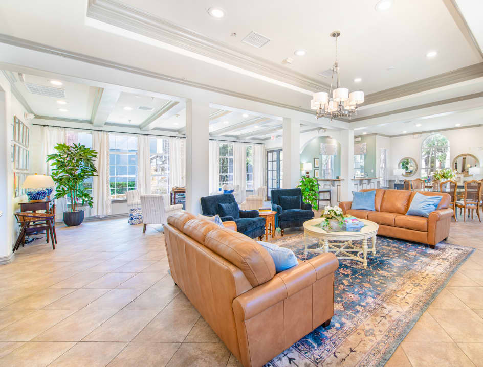 Clubhouse at MAA Shoal Creek luxury apartment homes in Dallas, TX