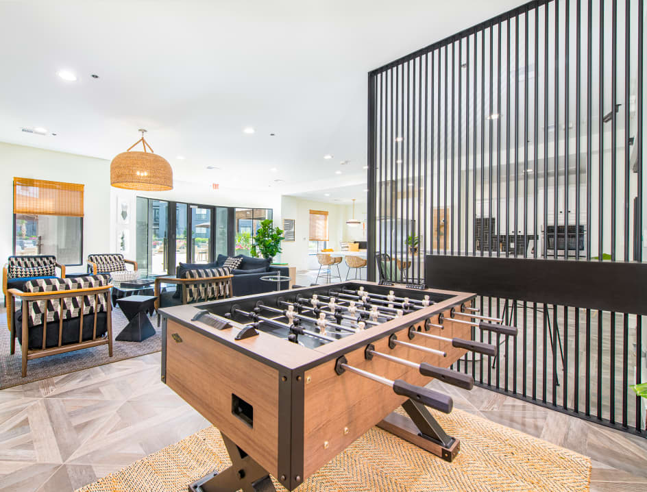 Billiards at MAA Worthington luxury apartment homes in Dallas, TX