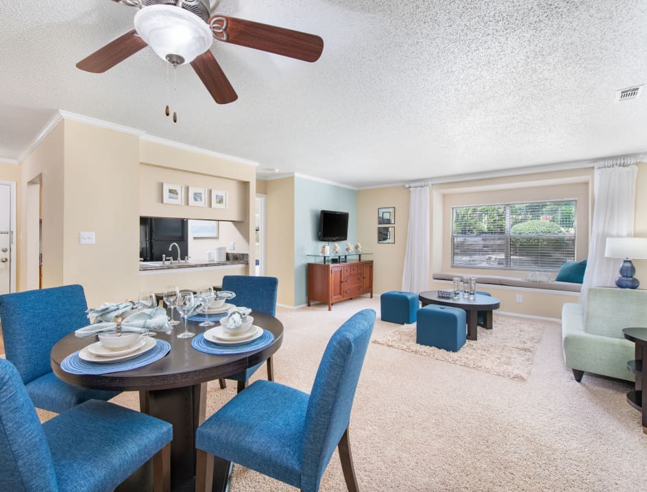 model unit dining room at Colonial Village at West End in Richmond, VA