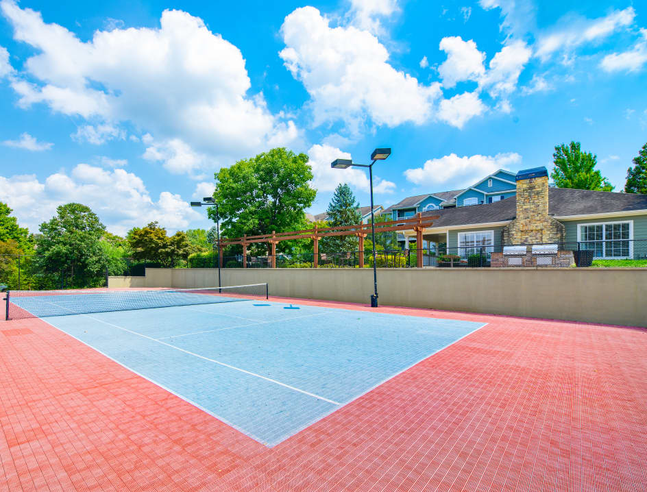 Tennis court at Post Corners luxury apartment homes in Centreville, VA near Washington, DC