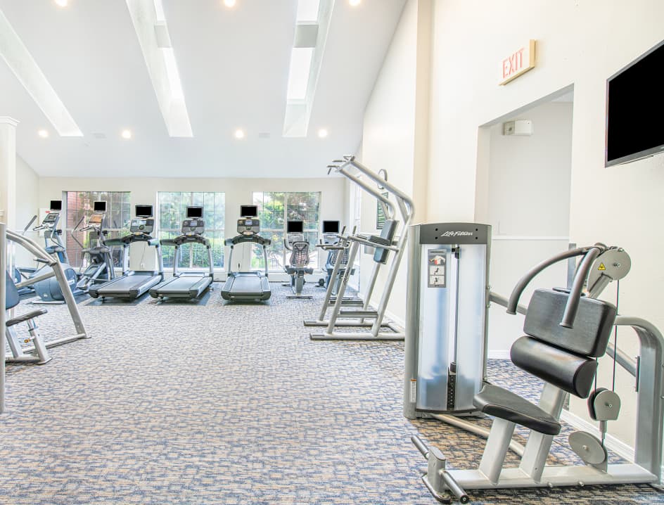 Fitness center at Post Tyson's Corner luxury apartment homes in McLean, VA Near Washington DC