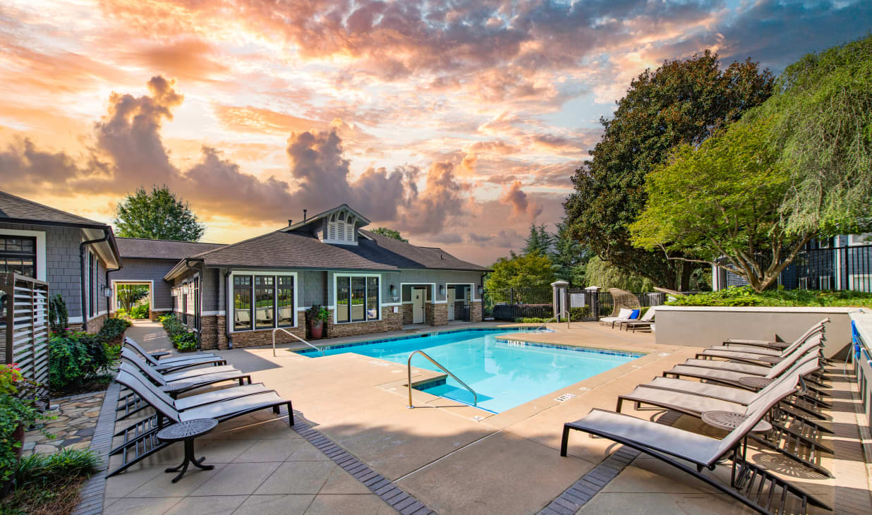 Pool at MAA Peachtree Hills luxury apartment homes in Atlanta, GA