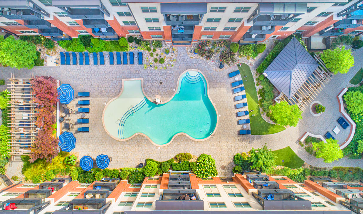 Pool at MAA Reserve luxury apartment homes in Charlotte, NC