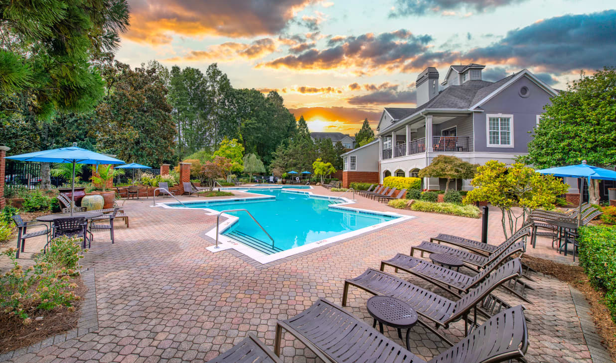 Pool at MAA South Park luxury apartment homes in Charlotte, NC