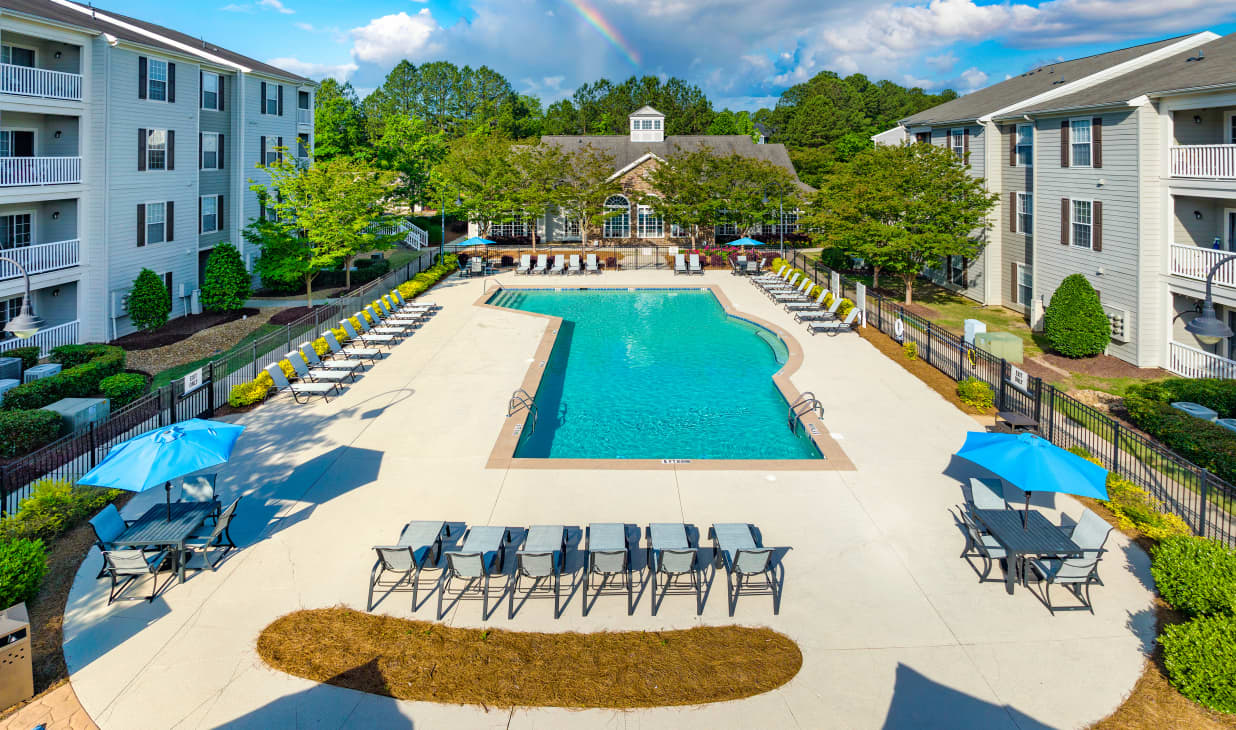 Pool area at MAA Beaver Creek in Raleigh, NC