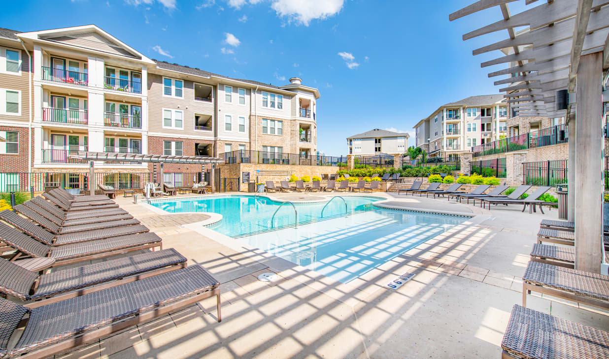 Pool 1 at MAA Wade Park luxury apartment homes in Raleigh, NC