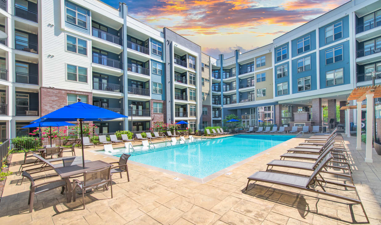 Pool View at MAA Charlotte Ave in Nashville, TN