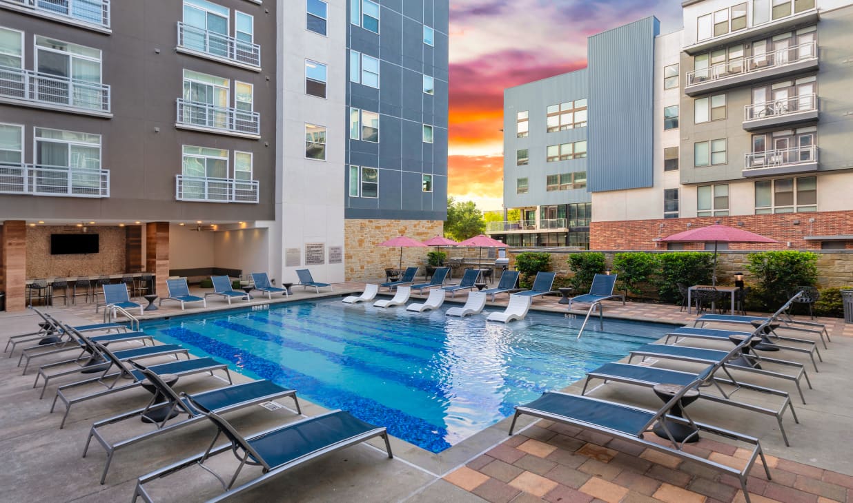 Pool area at MAA South Lamar in Austin, TX