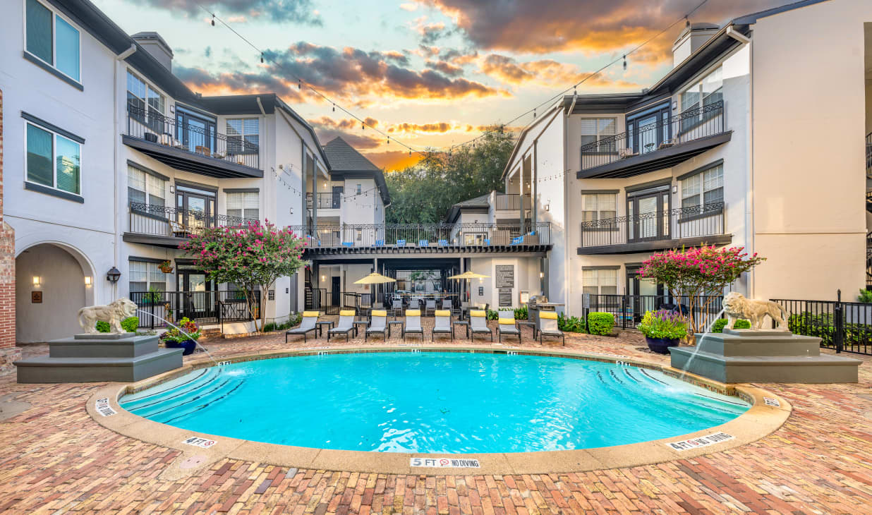 Pool at MAA Uptown Village luxury apartment homes in Dallas, TX