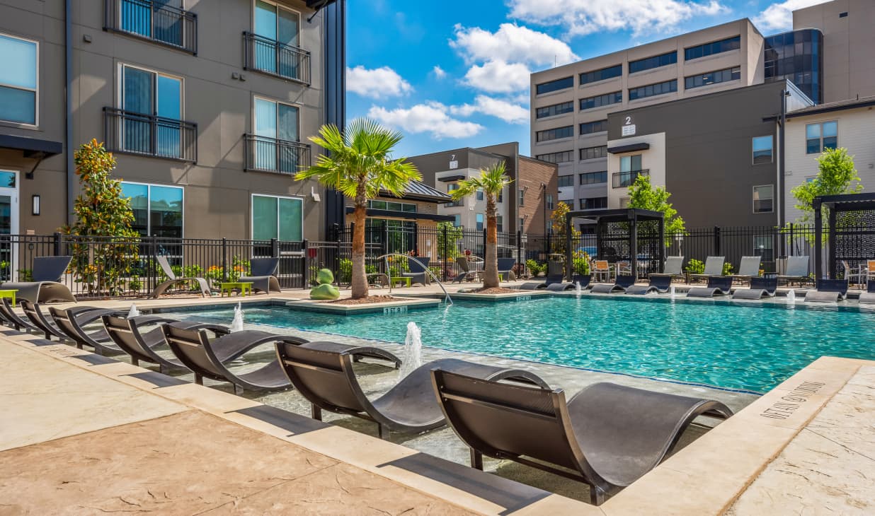 Poolside at MAA Park Point in Houston, TX