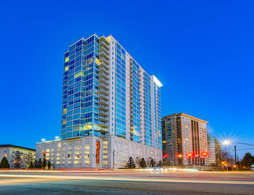 Exterior at Post Alexander High Rise luxury apartment homes in Atlanta, GA