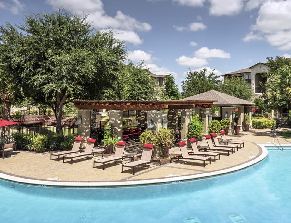 Pool at Stone Ranch at Westover Hills luxury apartment homes in San Antonio, TX