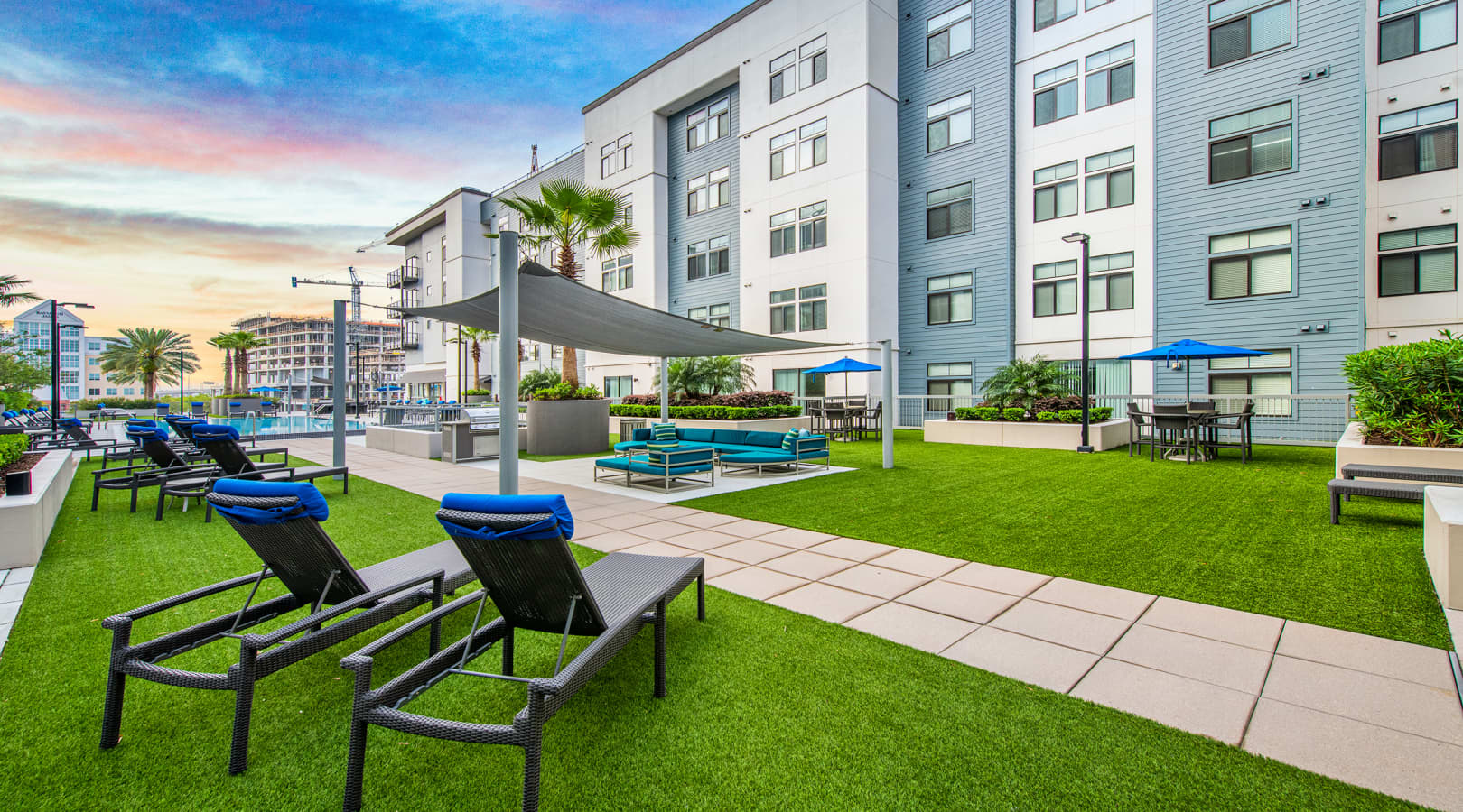 Loungers at 220 Riverside luxury apartment homes in Jacksonville, FL