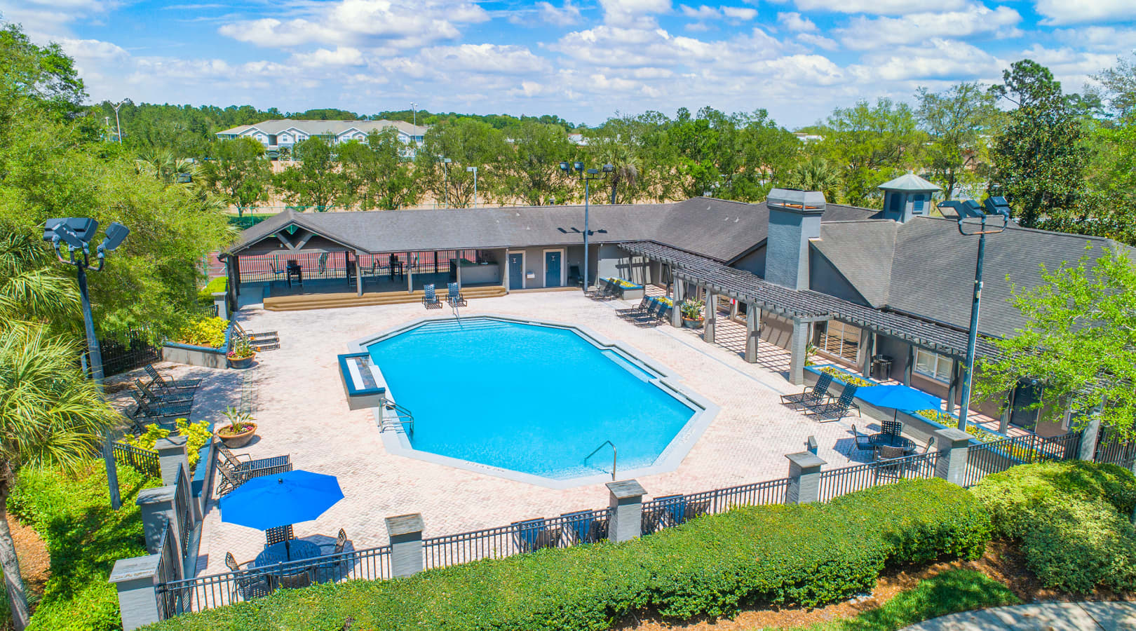 Pool at The Paddock Club Mandarin luxury apartment homes in Jacksonville, FL