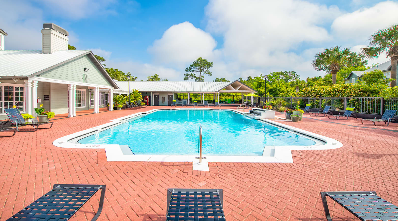 Pool at The Club at Panama Beach luxury apartment homes in Panama City Beach, FL