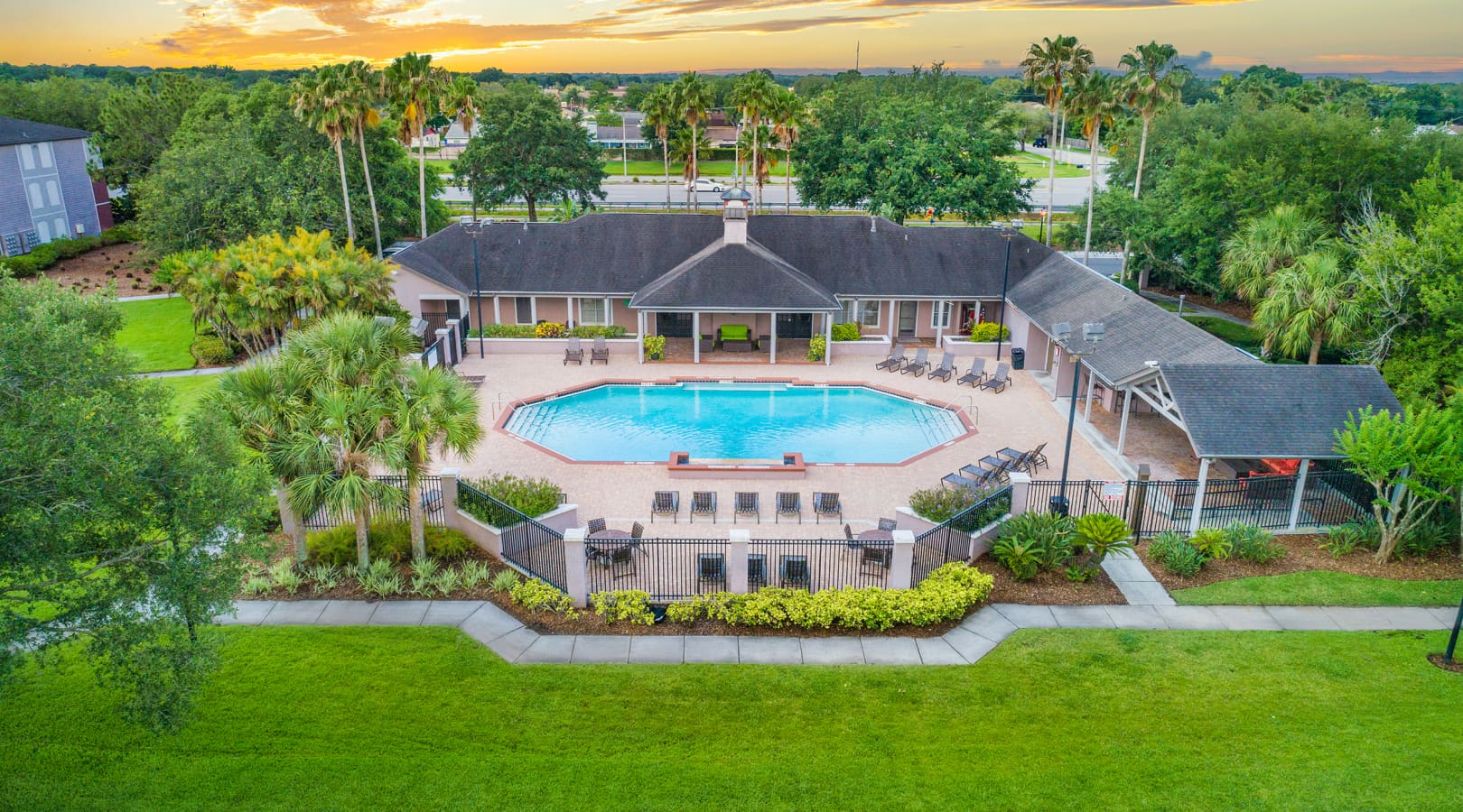 Pool at The Paddock Club Brandon luxury apartment homes in Tampa, FL