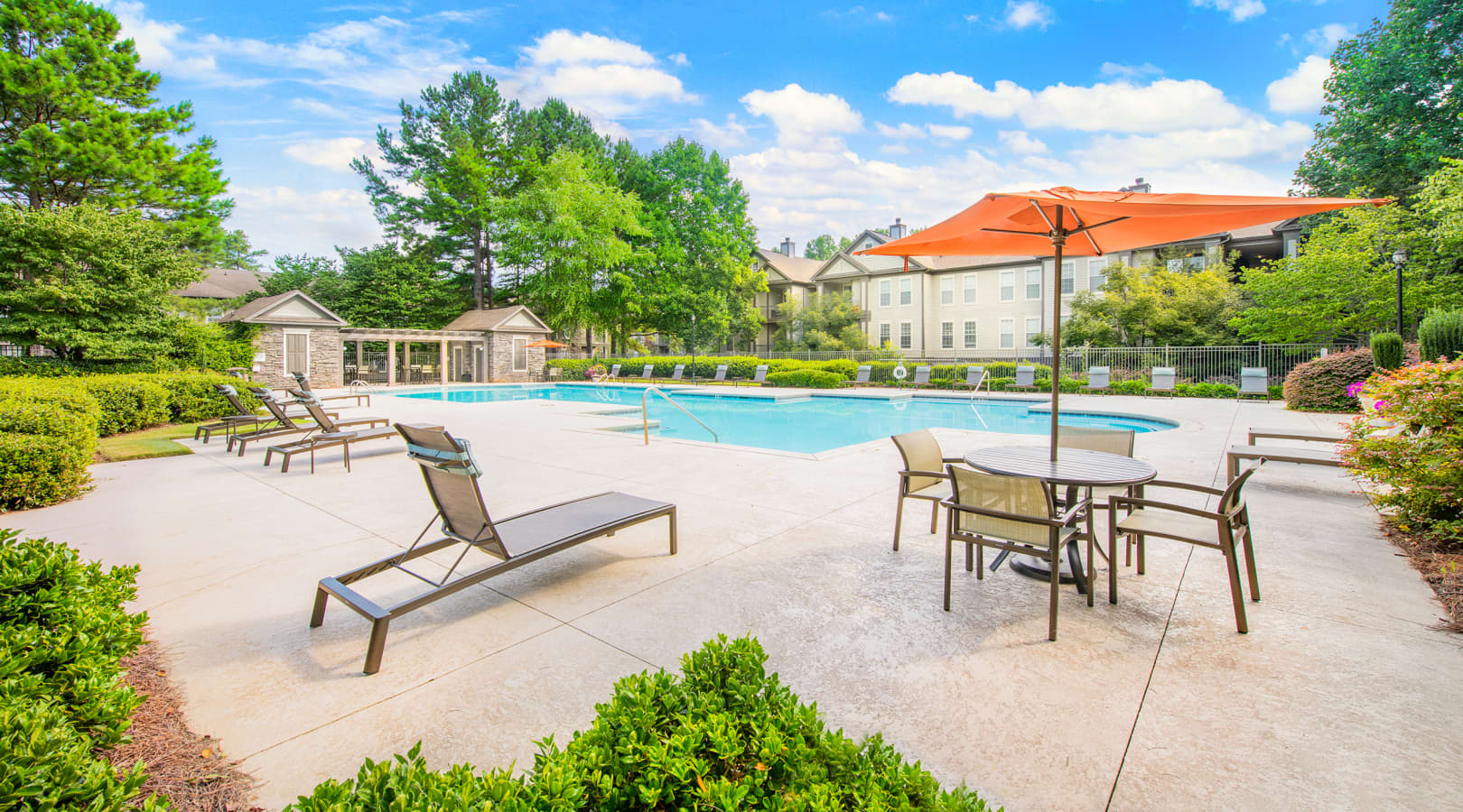Pool at MAA McDaniel Farm luxury apartment homes in Atlanta, GA