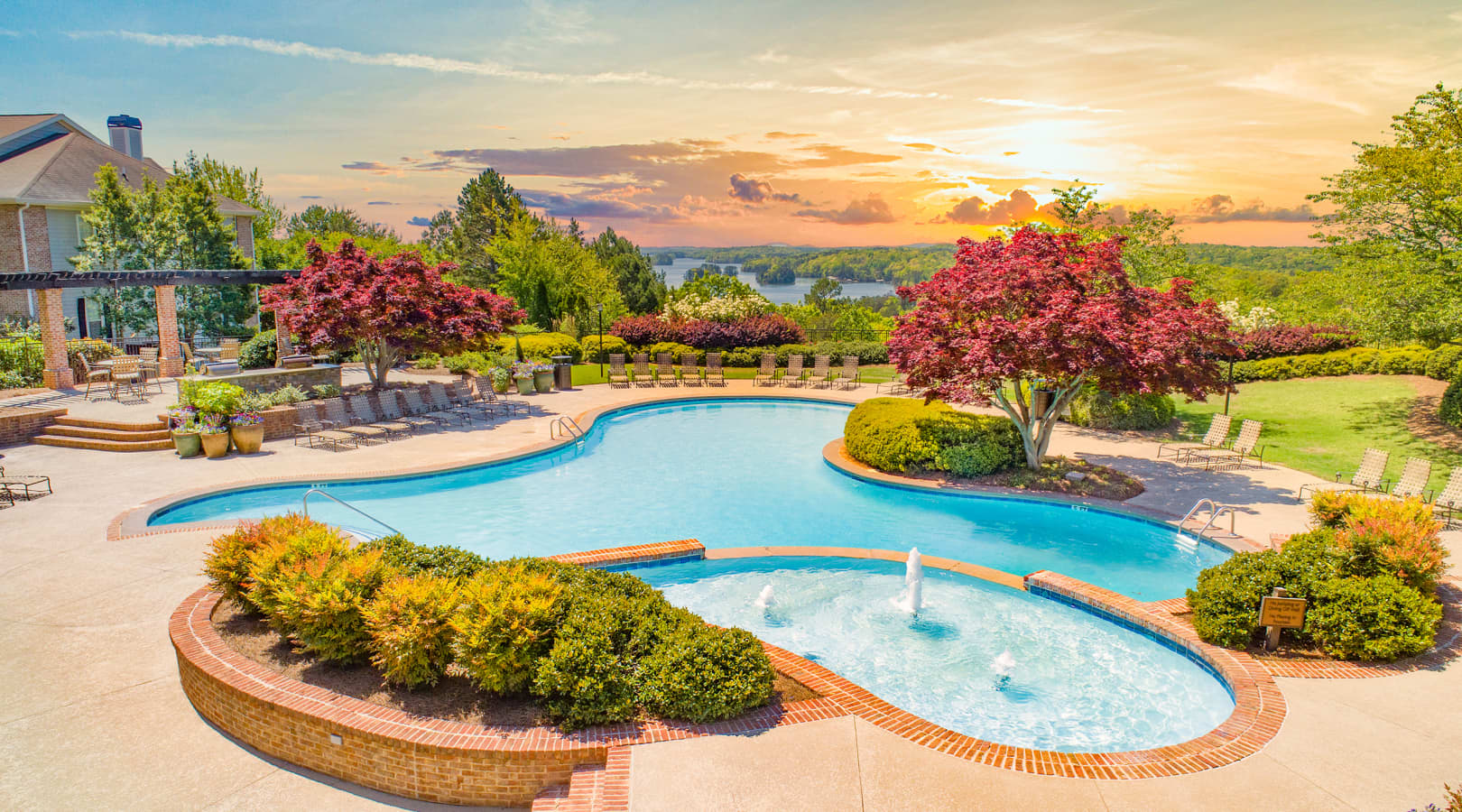 Pool at MAA Lake Lanier luxury apartment homes in Gainesville, GA