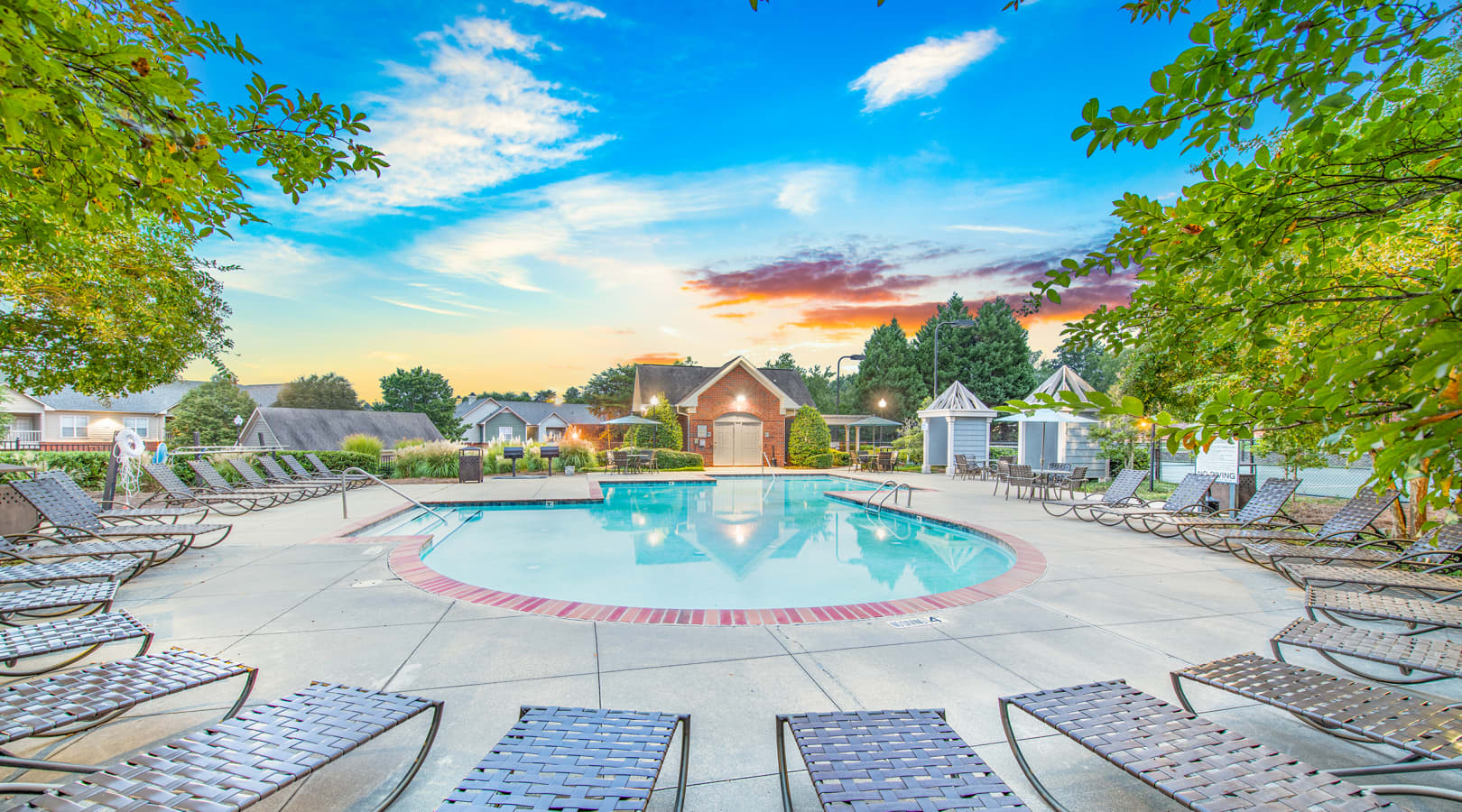 Pool at MAA University Lake luxury apartment homes in Charlotte, NC