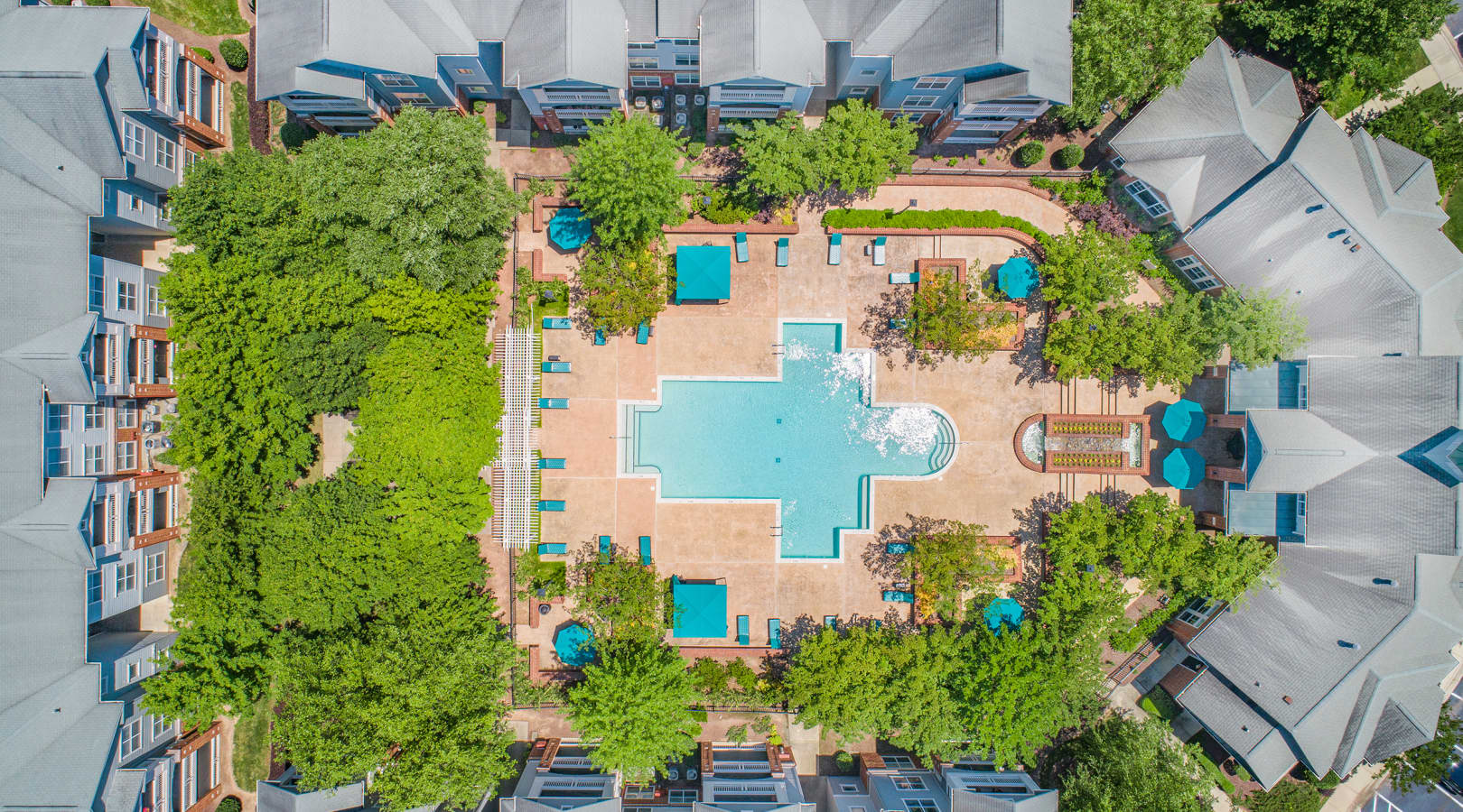 Pool at MAA Research Park luxury apartment homes in Durham, NC