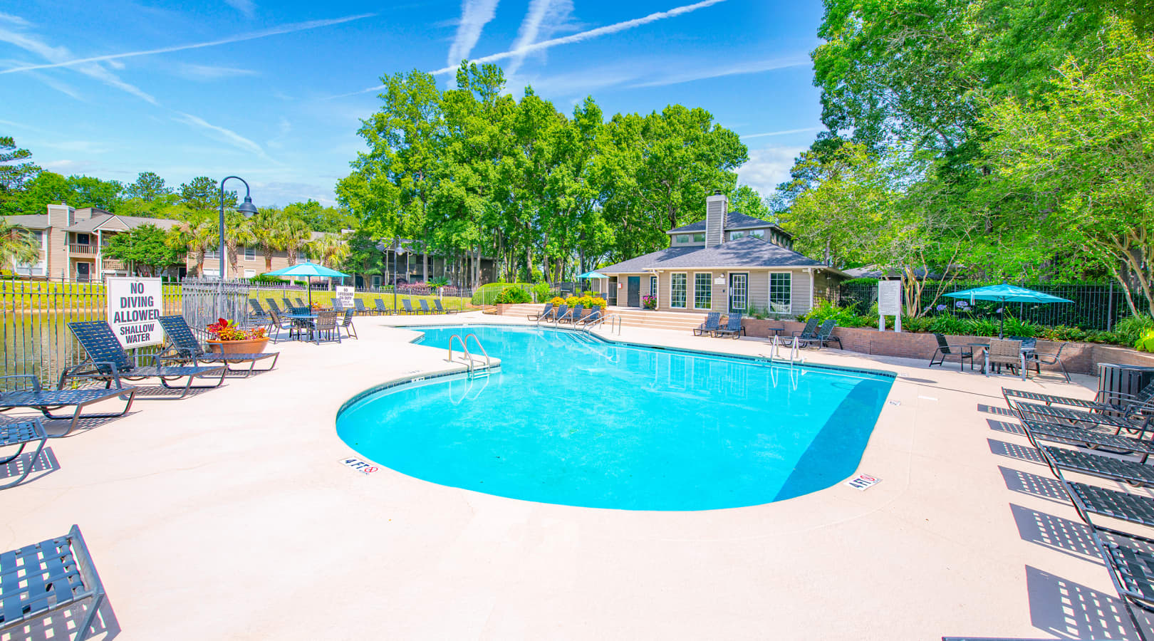 Pool at Colonial Village at Westchase luxury apartment homes in Charleston, SC