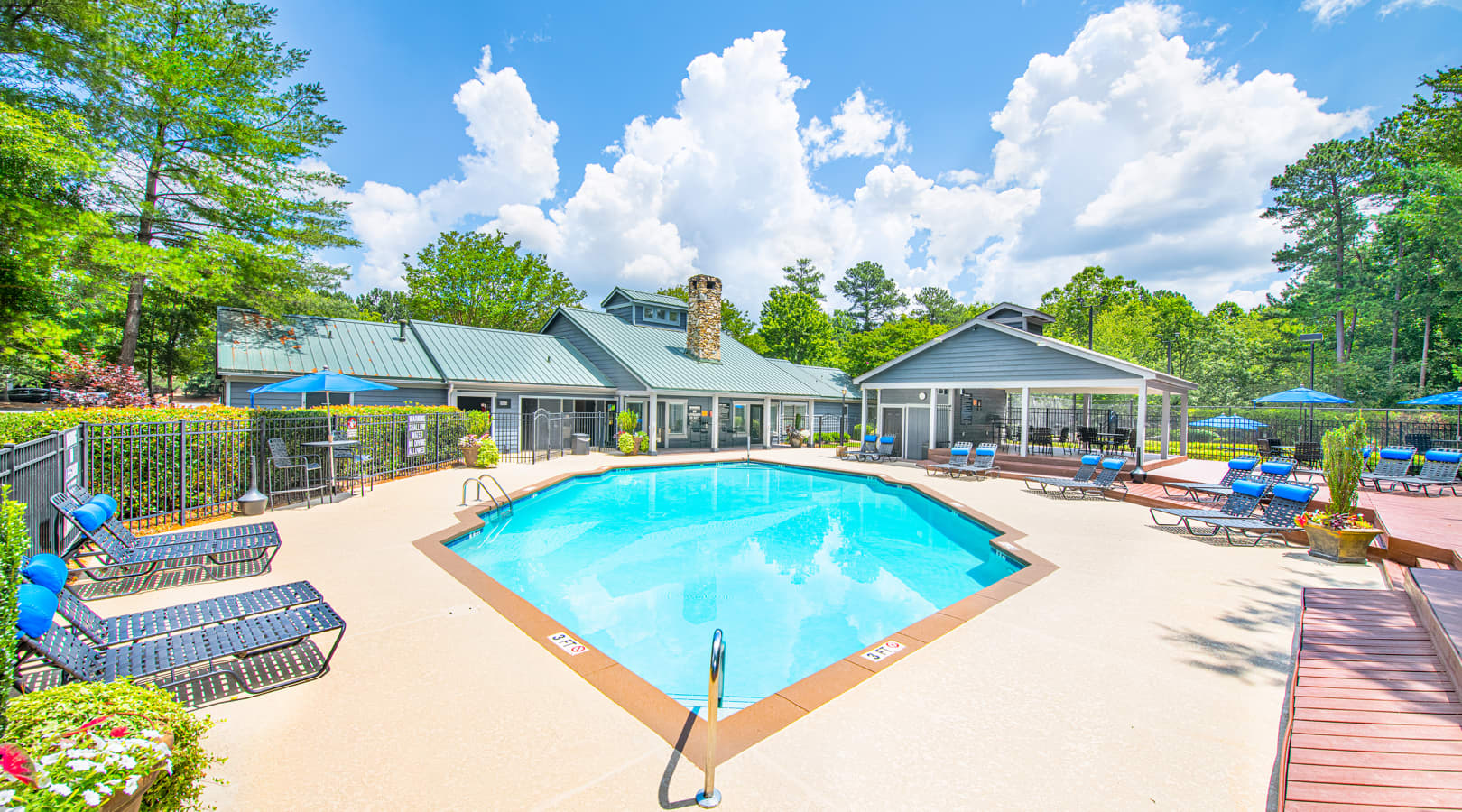 Pool at MAA Park Place luxury apartment homes in Greenville, SC