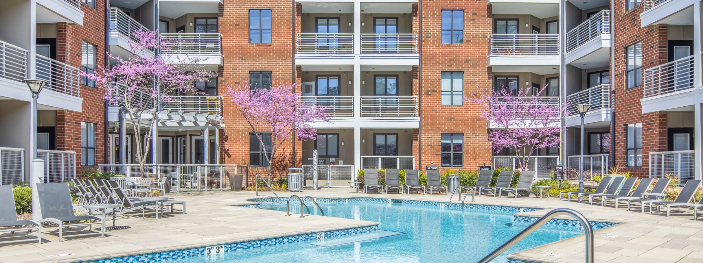 Pool at MAA South Line luxury apartment homes in Charlotte, NC