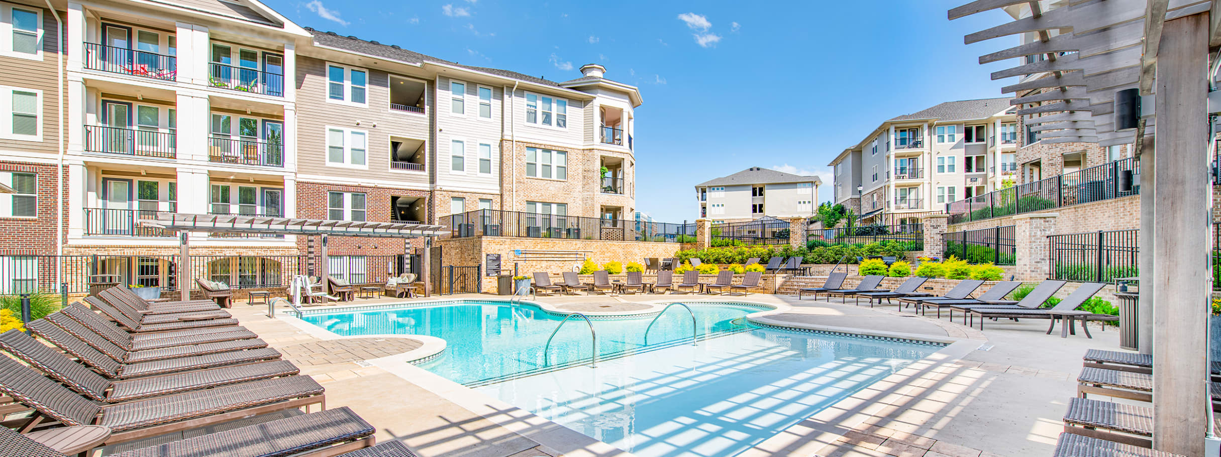 Pool 1 at Post Parkside at Wade luxury apartment homes in Raleigh, NC