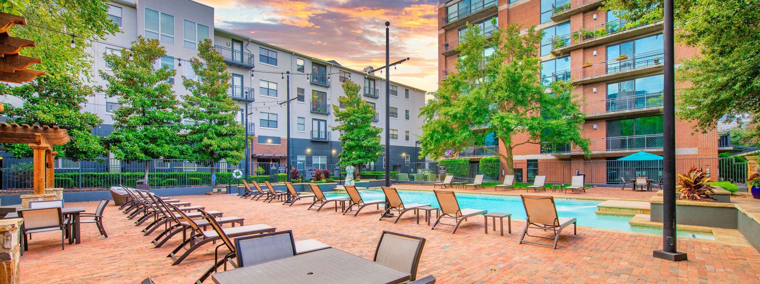 Pool at MAA Heights luxury apartment homes in Dallas, TX