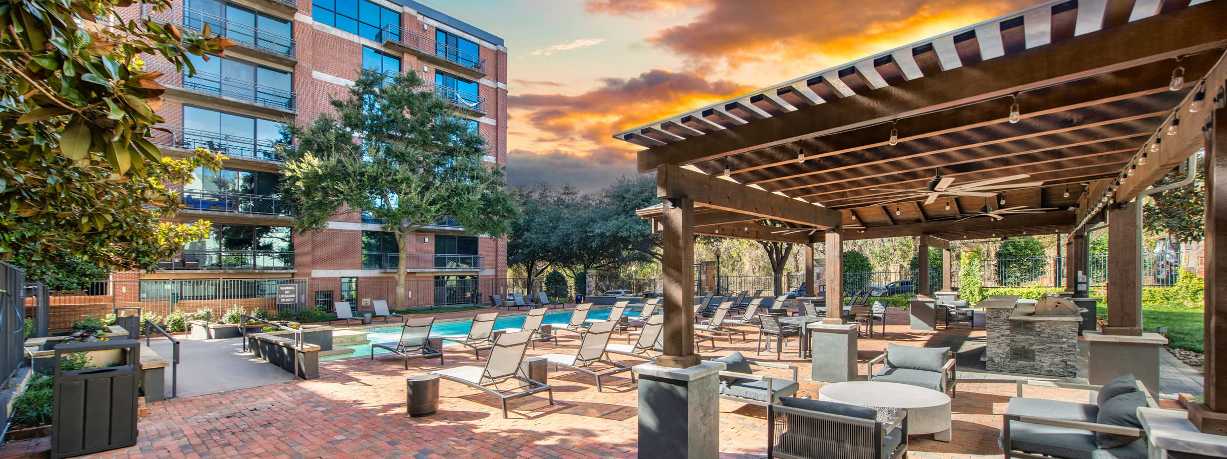 Pool at MAA Heights luxury apartment homes in Dallas, TX