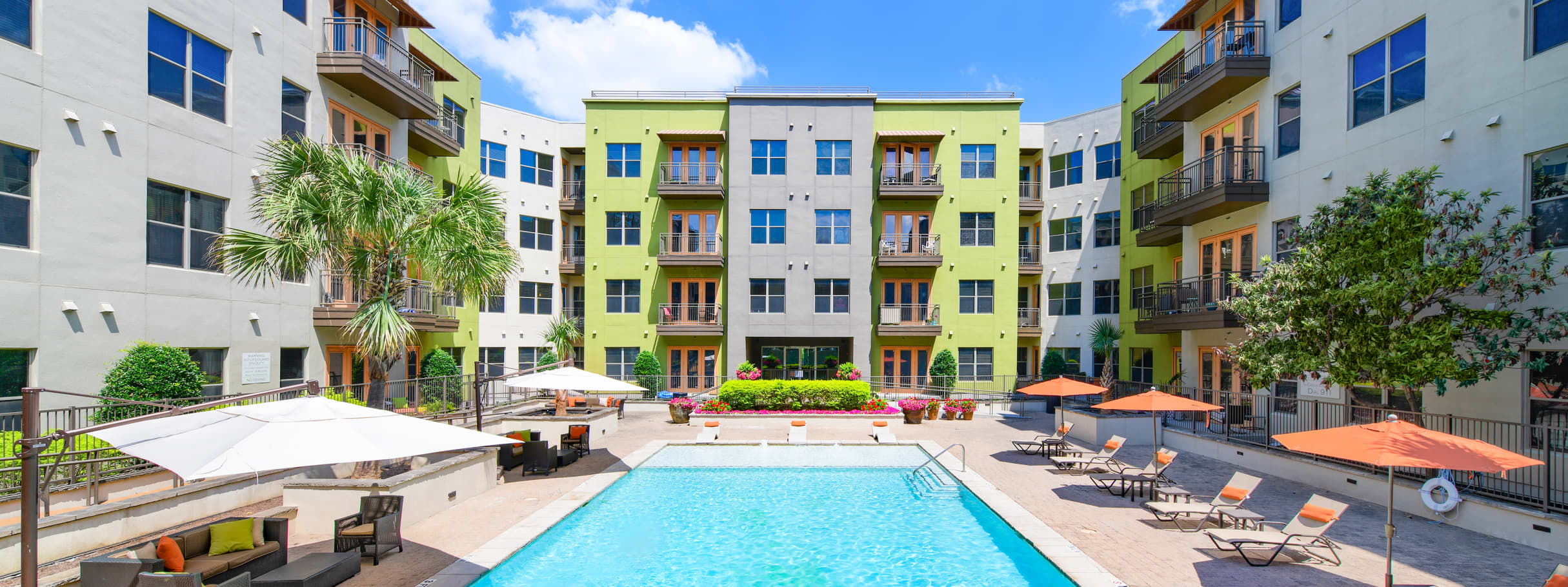 Pool at MAA Katy Trail luxury apartment homes in Dallas, TX
