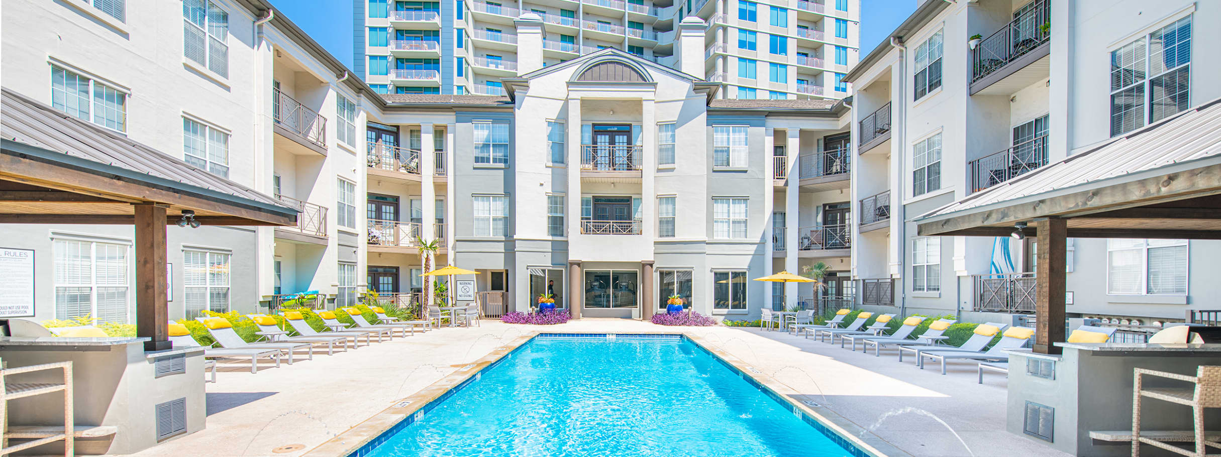 Pool at MAA McKinney Ave luxury apartment homes in Dallas, TX