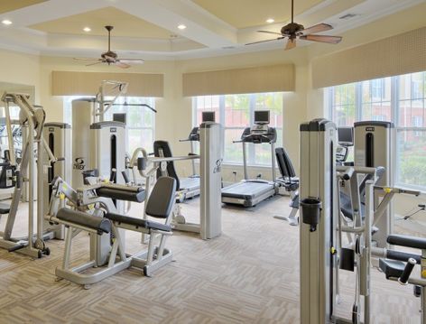 Fitness Center at Colonial Grand at Godley Lake luxury apartment homes in Savannah, GA