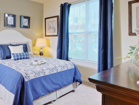 Bedroom at Colonial Grand at Godley Lake luxury apartment homes in Savannah, GA
