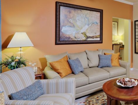 Living Room at Colonial Grand at Godley Lake luxury apartment homes in Savannah, GA