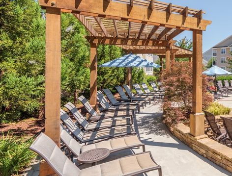 Pool 2 at Post Parkside at Wade luxury apartment homes in Raleigh, NC