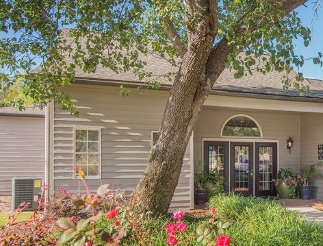 Clubhouse Exterior at Colonial Village at Hampton Pointe luxury apartment homes in Charleston, SC