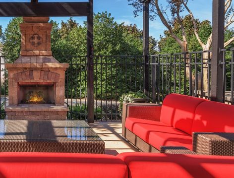 Outdoor Lounge at Howell Commons luxury apartment homes in Greenville, SC