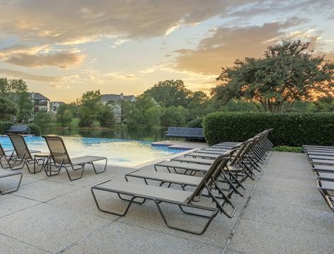 Pool at The Reserve Apartments at Dexter Lake luxury apartment homes in Cordova, TN