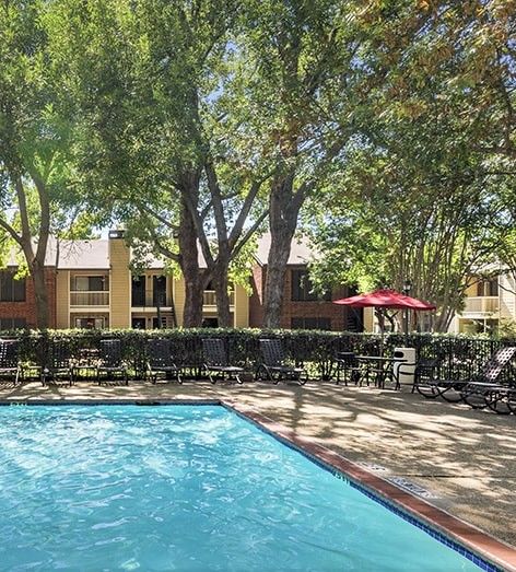 Pool 2 at Courtyards at Campbell luxury apartment homes in Dallas, TX