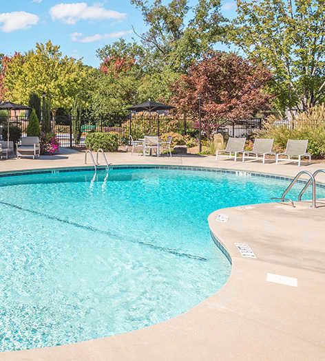 Pool at Highland Ridge luxury apartment homes in Taylors, SC