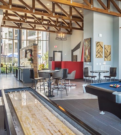 Clubhouse 3 at Charlotte at Midtown luxury apartment homes in Nashville, TN