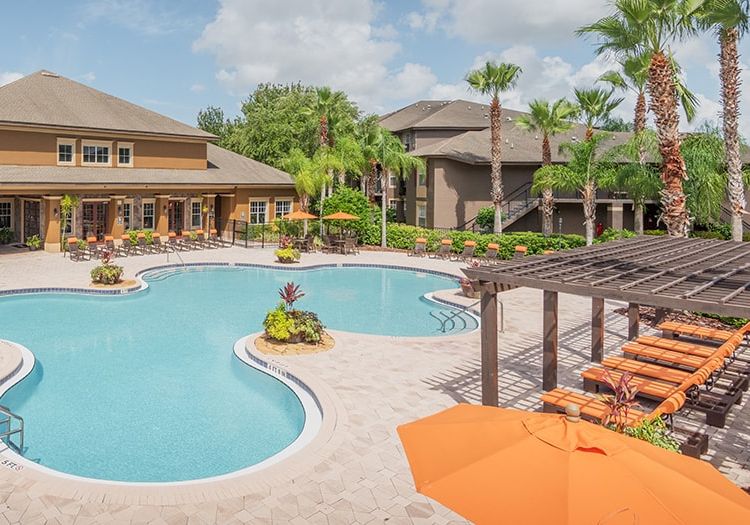 Pool at Retreat at Lake Nona luxury apartment homes in Orlando, FL