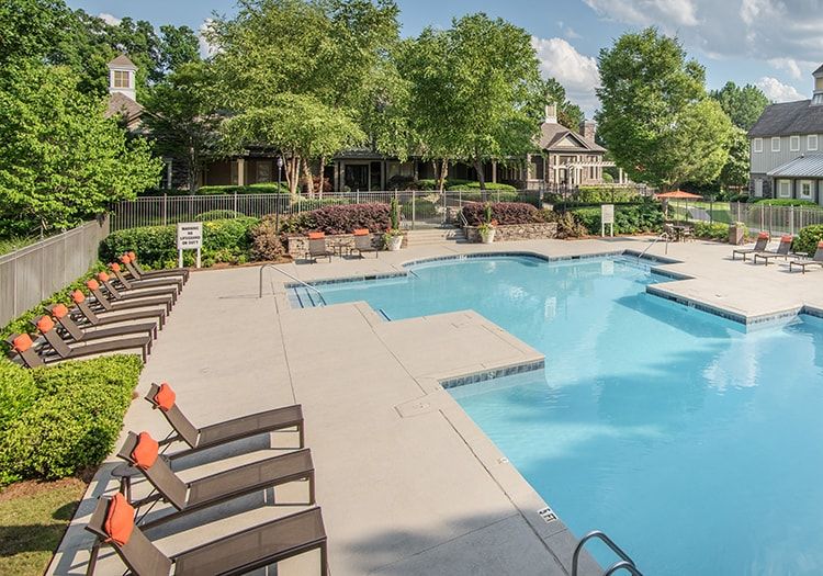 Pool at Colonial Grand at McDaniel Farm luxury apartment homes in Atlanta, GA